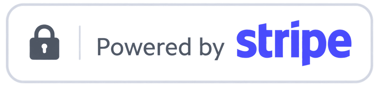 Stripe secure payment badge